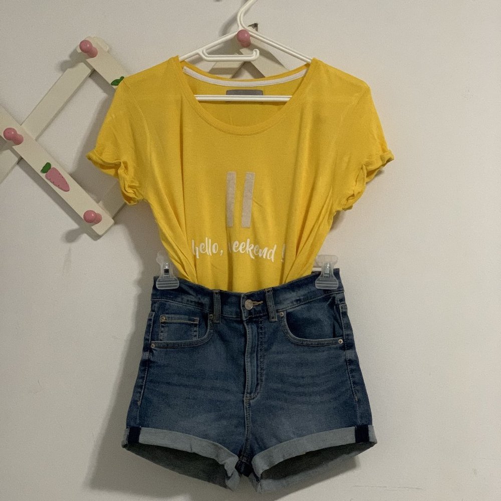 Vero Moda Cute yellow tshirt